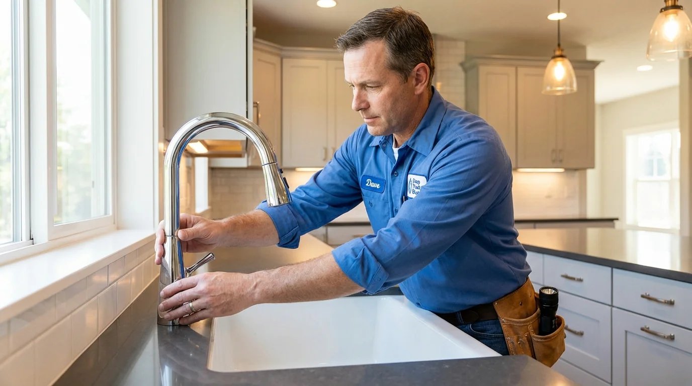 Kitchen faucet installation by Johns Plumbing LLC in Florham Park