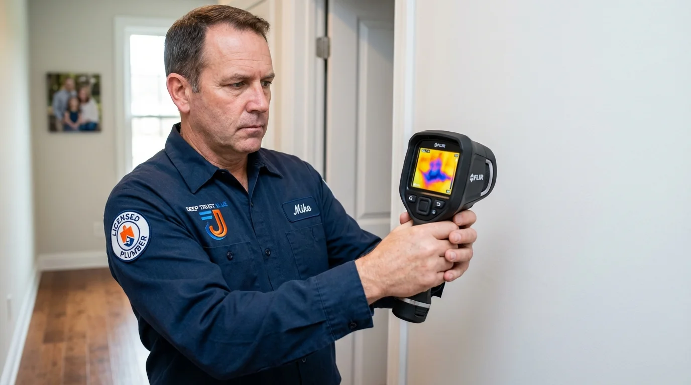 Thermal imaging leak detection by Johns Plumbing LLC in Florham Park